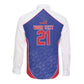 World Football 2026 Afro-Haiti Custom Long Sleeve Button Shirt Together For Ayiti Blue Style - African Pride