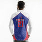 World Football 2026 Afro-Haiti Custom Long Sleeve Polo Shirt Together For Ayiti Blue Style - African Pride