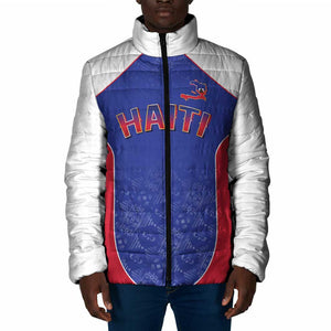 World Football 2026 Afro-Haiti Custom Padded Jacket Together For Ayiti Blue Style - African Pride