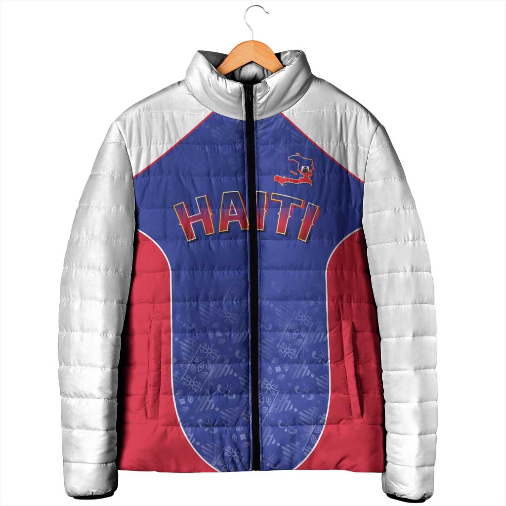 World Football 2026 Afro-Haiti Custom Padded Jacket Together For Ayiti Blue Style - African Pride