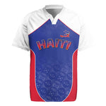 World Football 2026 Afro-Haiti Custom Rugby Jersey Together For Ayiti Blue Style - African Pride