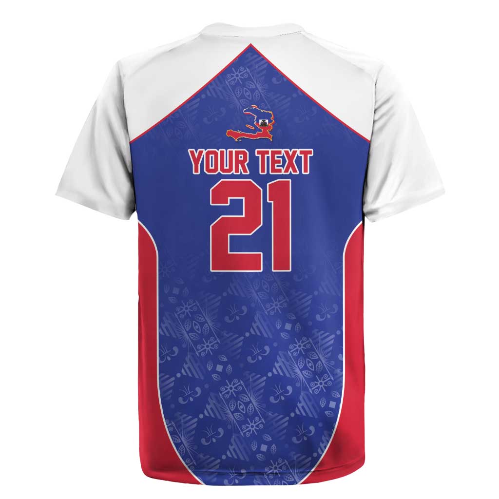 World Football 2026 Afro-Haiti Custom Rugby Jersey Together For Ayiti Blue Style - African Pride