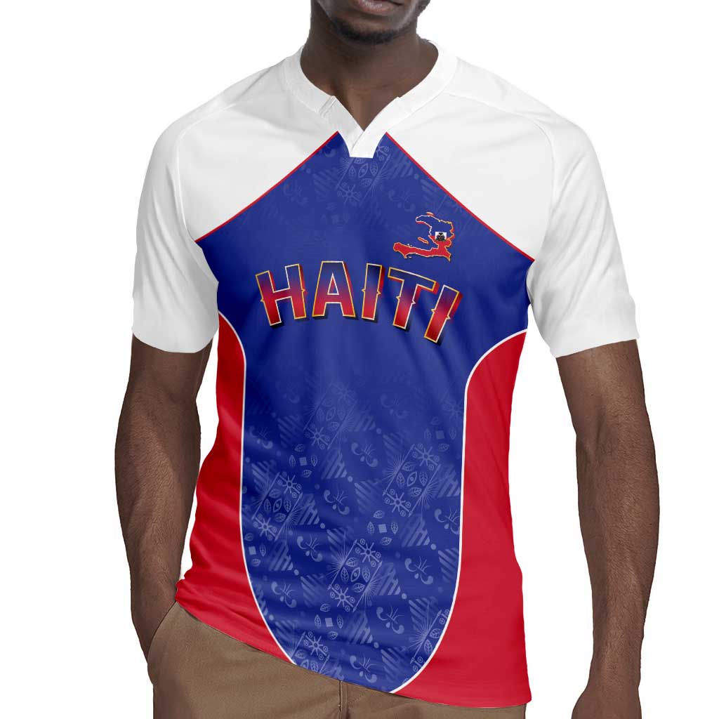 World Football 2026 Afro-Haiti Custom Rugby Jersey Together For Ayiti Blue Style - African Pride