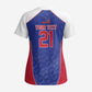 World Football 2026 Afro-Haiti Custom Scrub Top Together For Ayiti Blue Style - African Pride
