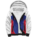 World Football 2026 Afro-Haiti Custom Sherpa Hoodie Together For Ayiti Blue Style - African Pride