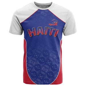 World Football 2026 Afro-Haiti Custom T shirt Together For Ayiti Blue Style - African Pride