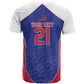 World Football 2026 Afro-Haiti Custom T shirt Together For Ayiti Blue Style LT9