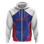 World Football 2026 Afro-Haiti Custom Zip Hoodie Together For Ayiti Blue Style - African Pride