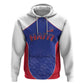 World Football 2026 Afro-Haiti Custom Zip Hoodie Together For Ayiti Blue Style - African Pride