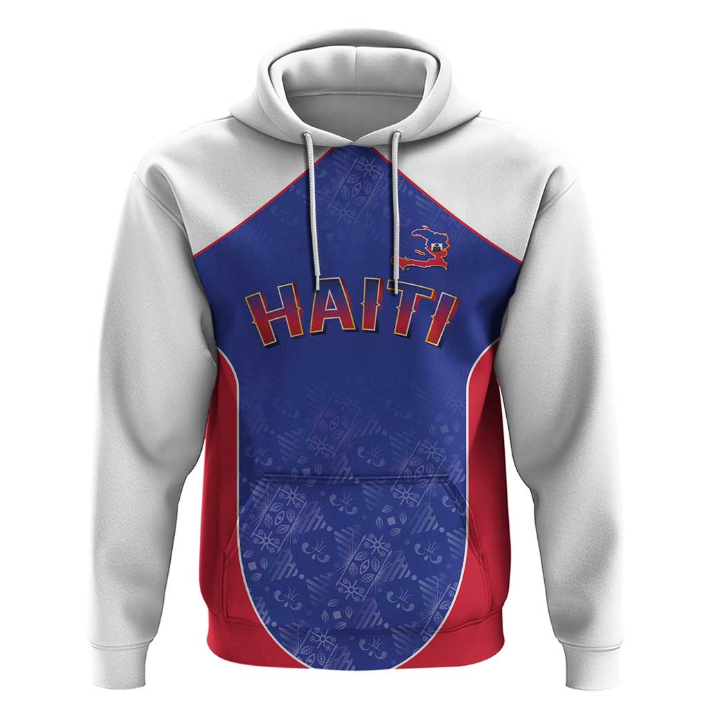 World Football 2026 Afro-Haiti Custom Zip Hoodie Together For Ayiti Blue Style - African Pride
