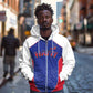 World Football 2026 Afro-Haiti Custom Zip Hoodie Together For Ayiti Blue Style - African Pride