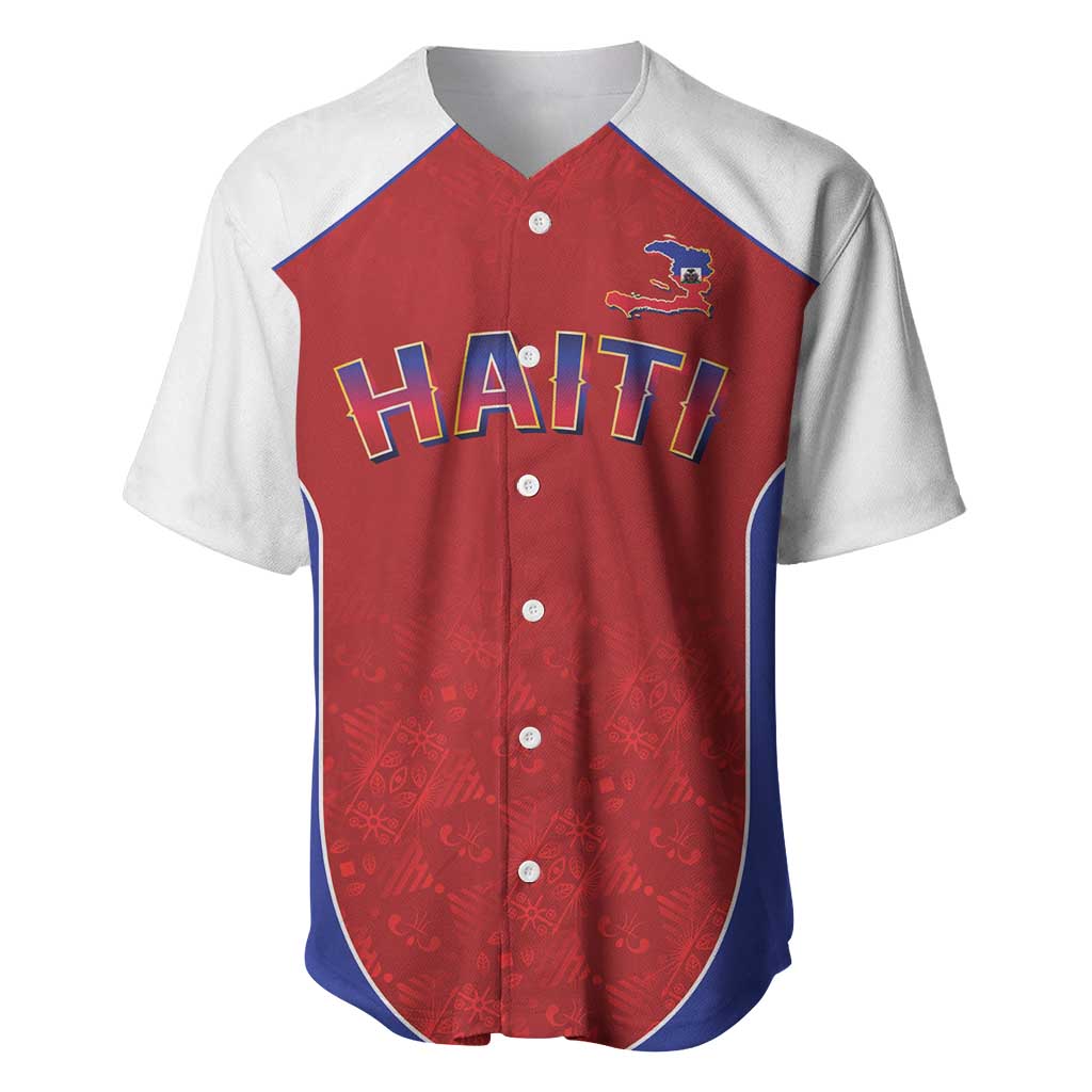 World Football 2026 Afro-Haiti Custom Baseball Jersey Together For Ayiti Red Style - African Pride