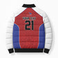 World Football 2026 Afro-Haiti Custom Bomber Puffer Jacket Together For Ayiti Red Style - African Pride