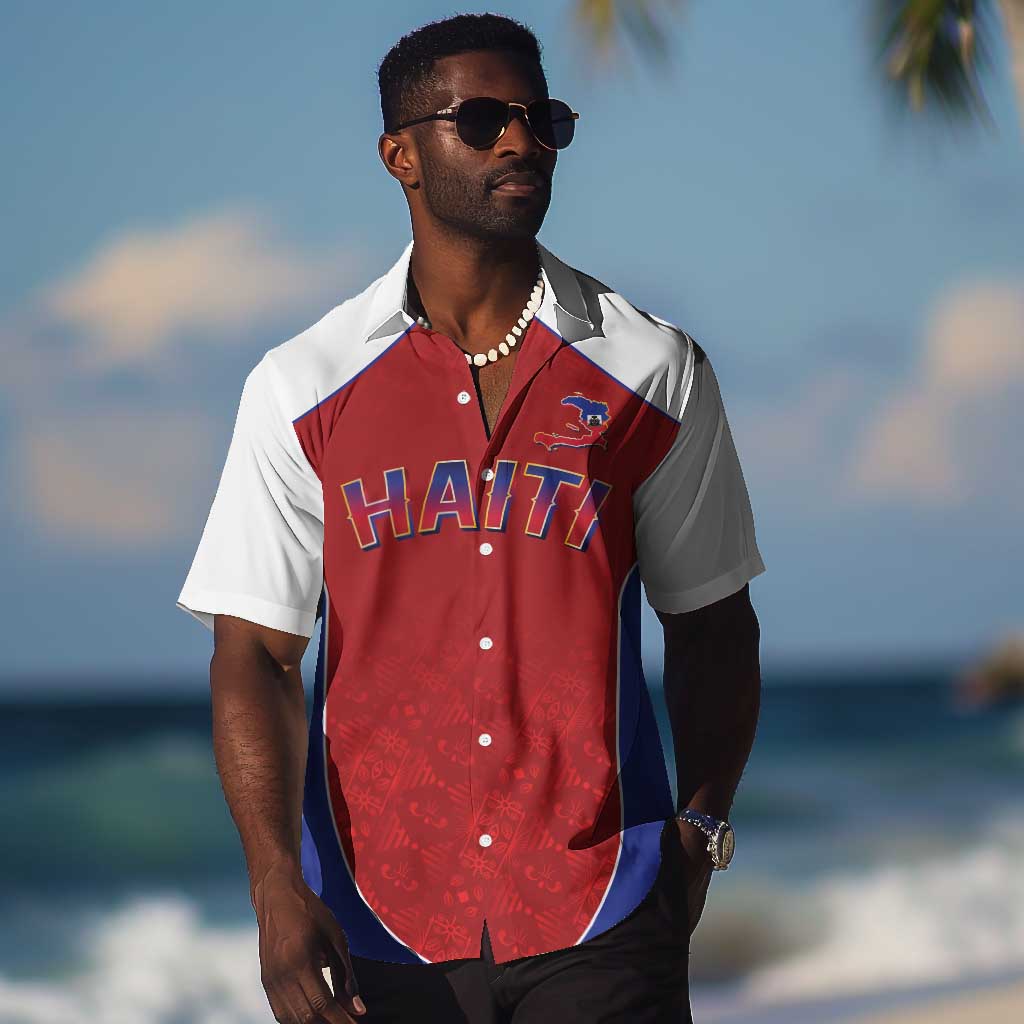 World Football 2026 Afro-Haiti Custom Hawaiian Shirt Together For Ayiti Red Style - African Pride