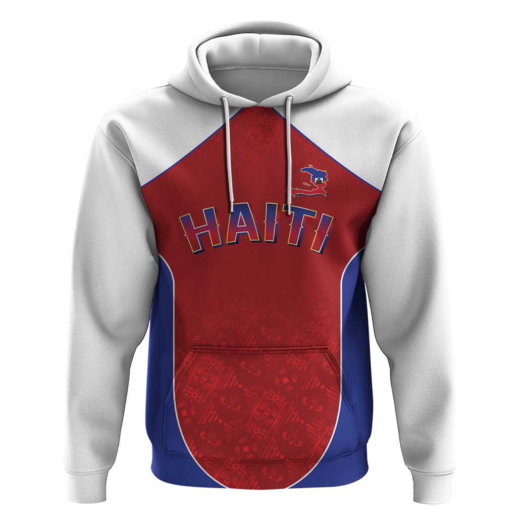 World Football 2026 Afro-Haiti Custom Hoodie Together For Ayiti Red Style - African Pride