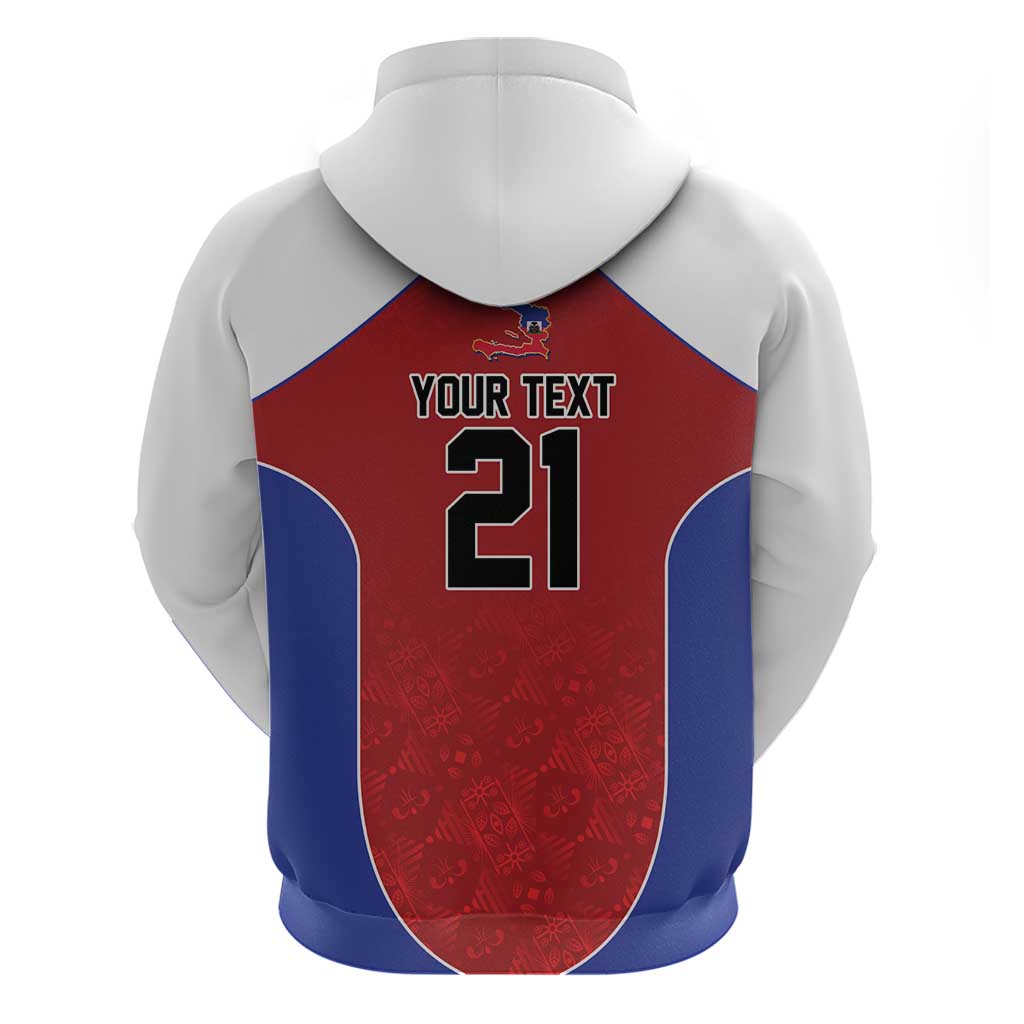 World Football 2026 Afro-Haiti Custom Hoodie Together For Ayiti Red Style - African Pride