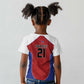 World Football 2026 Afro-Haiti Custom Kid T shirt Together For Ayiti Red Style LT9