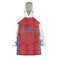 World Football 2026 Afro-Haiti Custom Kid Wearable Blanket Hoodie Together For Ayiti Red Style - African Pride