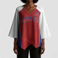 World Football 2026 Afro-Haiti Custom Kimono Sleeve Blouse Together For Ayiti Red Style - African Pride
