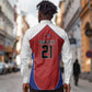 World Football 2026 Afro-Haiti Custom Long Sleeve Button Shirt Together For Ayiti Red Style - African Pride