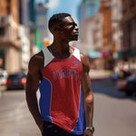World Football 2026 Afro-Haiti Custom Men Tank Top Together For Ayiti Red Style - African Pride