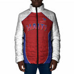 World Football 2026 Afro-Haiti Custom Padded Jacket Together For Ayiti Red Style - African Pride