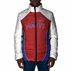 World Football 2026 Afro-Haiti Custom Padded Jacket Together For Ayiti Red Style - African Pride