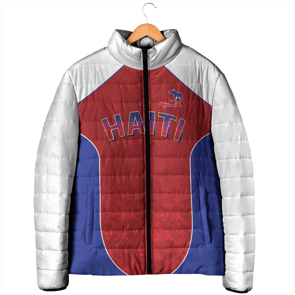 World Football 2026 Afro-Haiti Custom Padded Jacket Together For Ayiti Red Style - African Pride