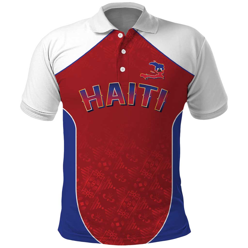 World Football 2026 Afro-Haiti Custom Polo Shirt Together For Ayiti Red Style - African Pride