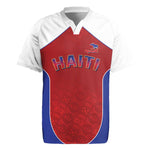 World Football 2026 Afro-Haiti Custom Rugby Jersey Together For Ayiti Red Style - African Pride