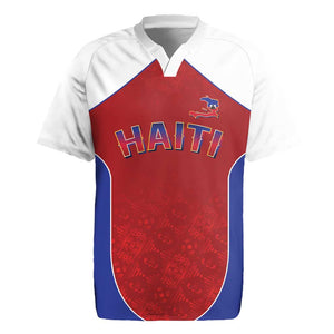 World Football 2026 Afro-Haiti Custom Rugby Jersey Together For Ayiti Red Style - African Pride