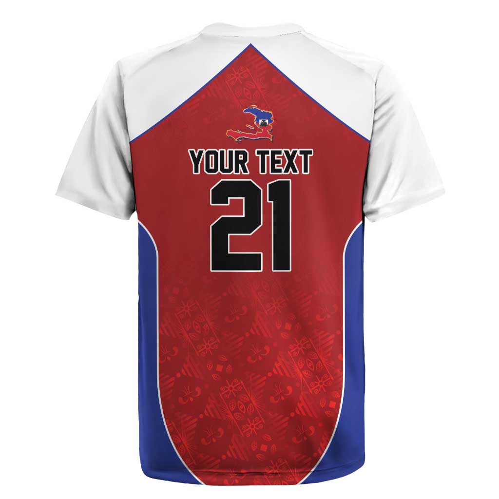 World Football 2026 Afro-Haiti Custom Rugby Jersey Together For Ayiti Red Style - African Pride