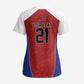 World Football 2026 Afro-Haiti Custom Scrub Top Together For Ayiti Red Style - African Pride