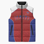 World Football 2026 Afro-Haiti Custom Sleeveless Puffer Jacket Together For Ayiti Red Style - African Pride