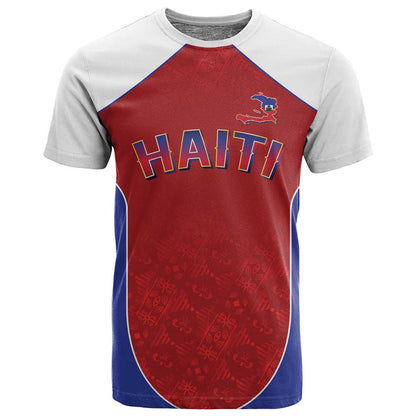 World Football 2026 Afro-Haiti Custom T shirt Together For Ayiti Red Style - African Pride