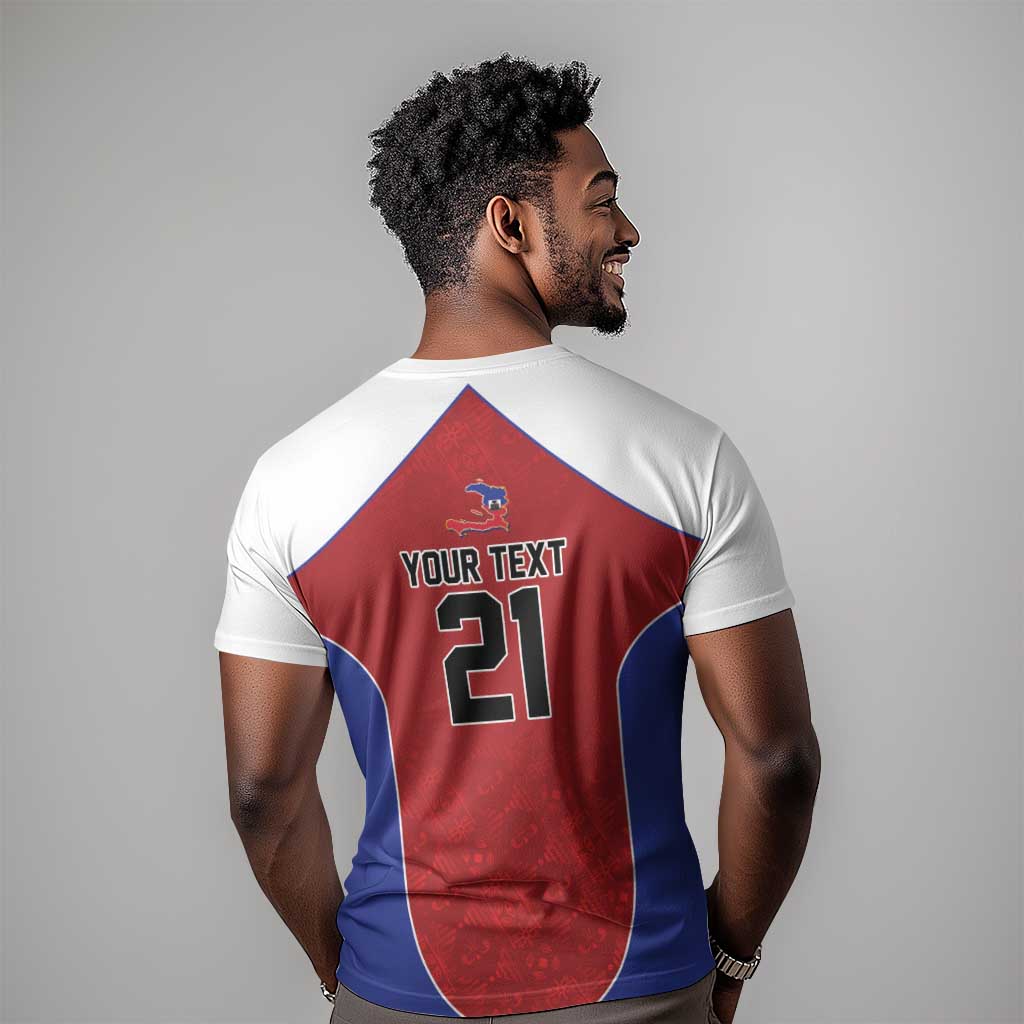 World Football 2026 Afro-Haiti Custom T shirt Together For Ayiti Red Style - African Pride