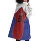 World Football 2026 Afro-Haiti Custom Wearable Blanket Hoodie Together For Ayiti Red Style - African Pride