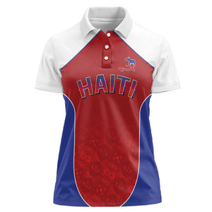 World Football 2026 Afro-Haiti Custom Women Polo Shirt Together For Ayiti Red Style - African Pride