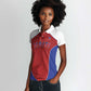 World Football 2026 Afro-Haiti Custom Women Polo Shirt Together For Ayiti Red Style - African Pride