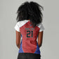 World Football 2026 Afro-Haiti Custom Women V-Neck T-Shirt Together For Ayiti Red Style - African Pride