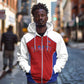 World Football 2026 Afro-Haiti Custom Zip Hoodie Together For Ayiti Red Style - African Pride