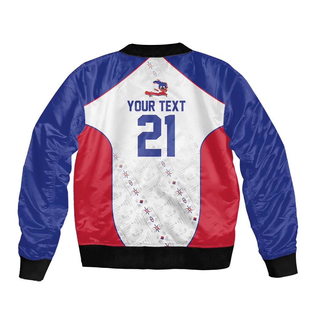 World Football 2026 Afro-Haiti Custom Bomber Jacket Together For Ayiti White Style - African Pride
