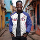 World Football 2026 Afro-Haiti Custom Bomber Jacket Together For Ayiti White Style - African Pride