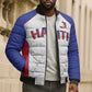 World Football 2026 Afro-Haiti Custom Bomber Puffer Jacket Together For Ayiti White Style - African Pride