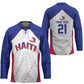 World Football 2026 Afro-Haiti Custom Hockey Jersey Together For Ayiti White Style - African Pride
