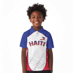 World Football 2026 Afro-Haiti Custom Kid Polo Shirt Together For Ayiti White Style LT9