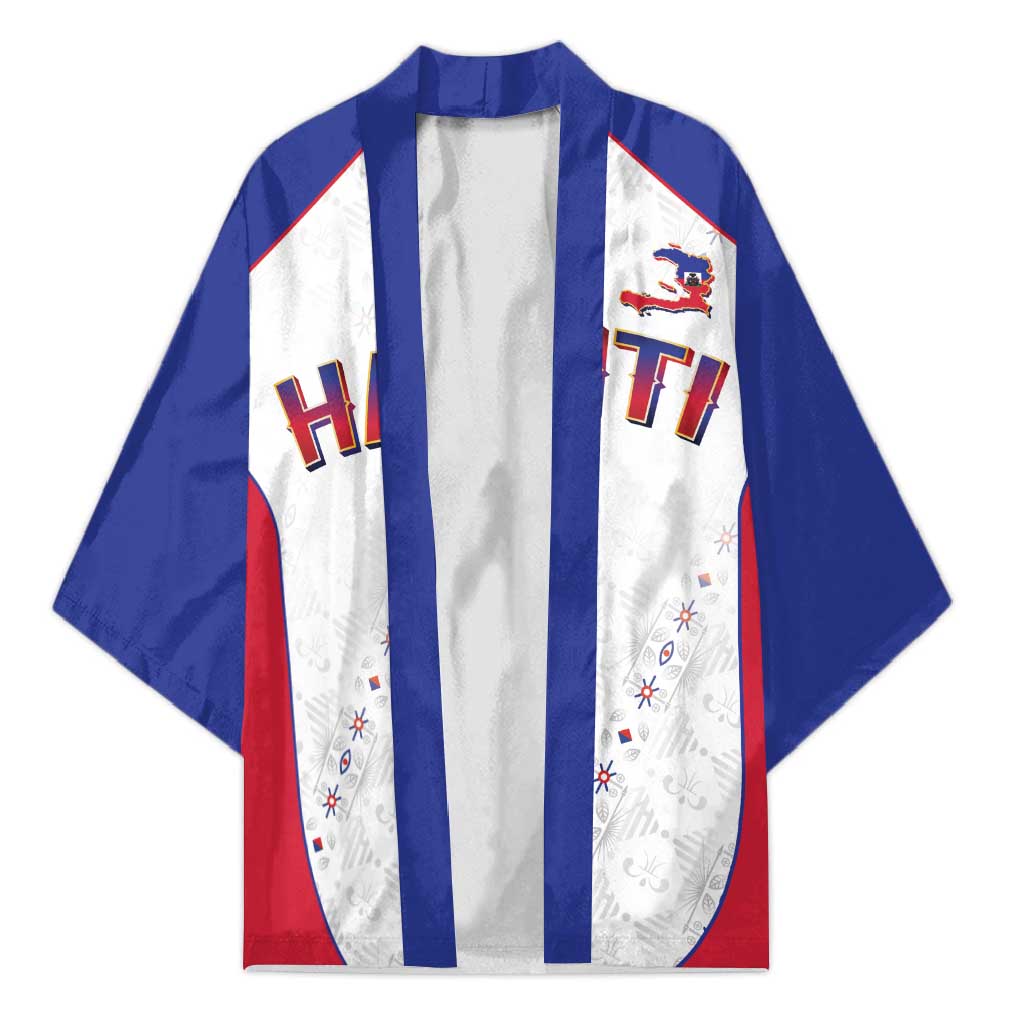 World Football 2026 Afro-Haiti Custom Kimono Together For Ayiti White Style - African Pride