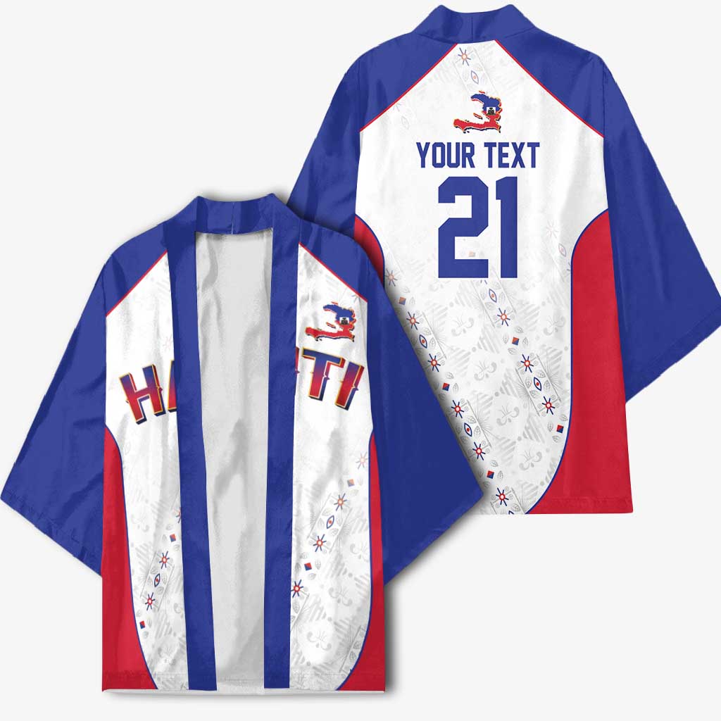 World Football 2026 Afro-Haiti Custom Kimono Together For Ayiti White Style - African Pride