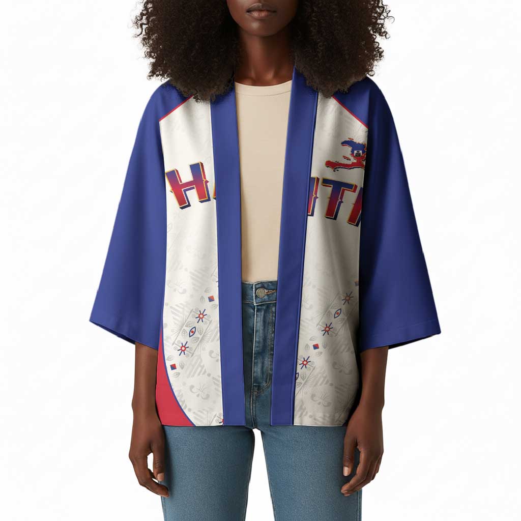 World Football 2026 Afro-Haiti Custom Kimono Together For Ayiti White Style - African Pride