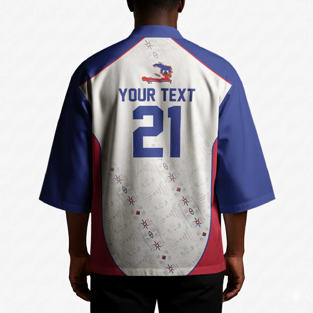 World Football 2026 Afro-Haiti Custom Kimono Together For Ayiti White Style - African Pride